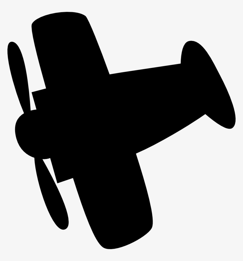 Clipart - Airplane Silhouette - Airplane Silhouette Clip Art, transparent png