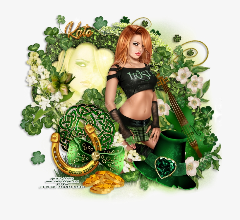 Irish Princess Design Fan Page - Floral Design, transparent png