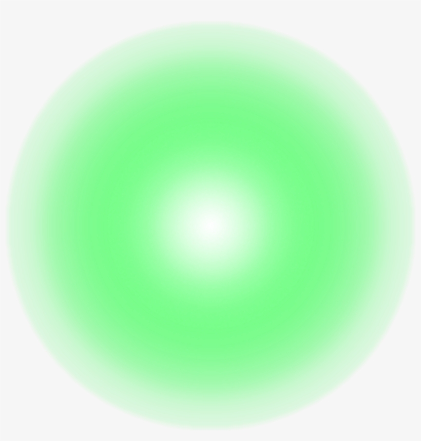 Green Ball Greenball Light Lightball Effect Freetoedit - Circle, transparent png