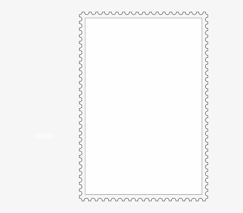Stamp, Fancy, Frame, White, Trim - Monochrome, transparent png