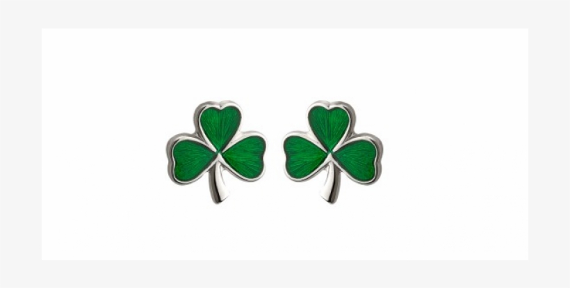 Solvar Jewelry Small Green Shamrock Studs 0.2in::green, transparent png
