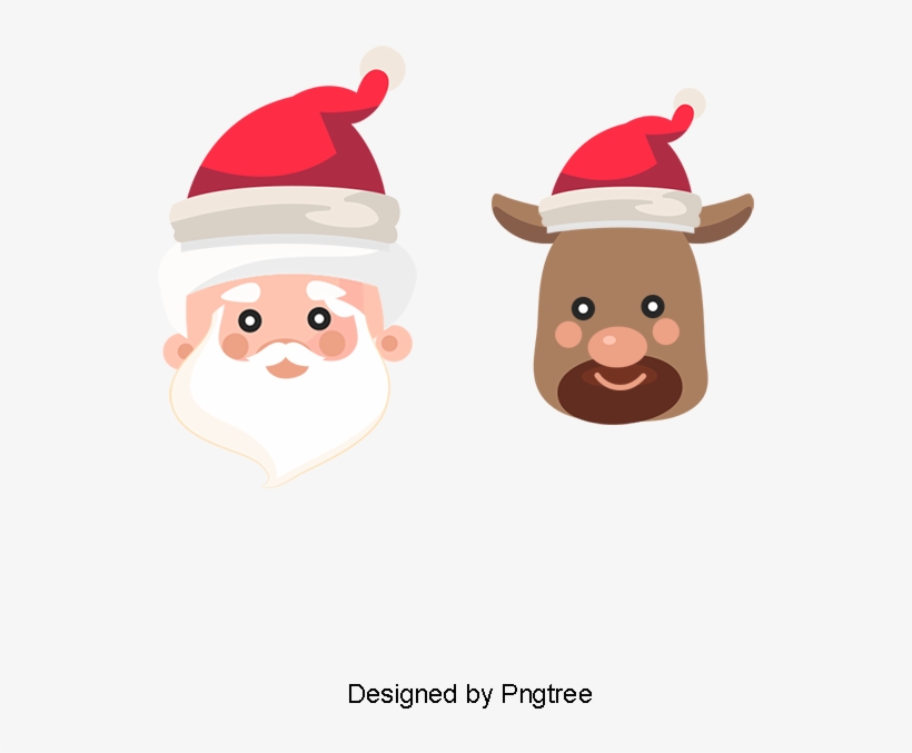 Santa's Reindeer, Santa Claus, Reindeer, Tummy Png - Cartoon, transparent png