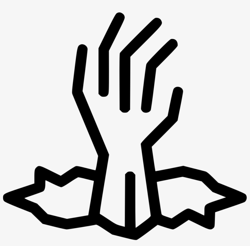 Creepy Dead Eveil Hand Zombie Comments - Icon, transparent png
