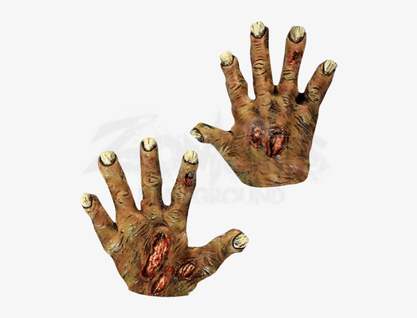 Undead Zombie Costume Hands - Ghoulish Productions Hand Gloves Zombie Undead Pair, transparent png