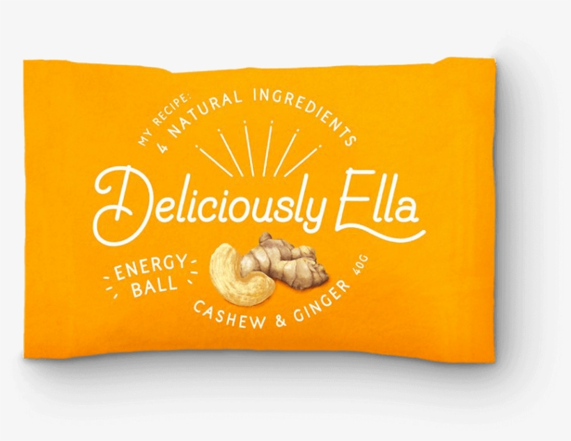 Deliciously Ella - Cashew & Ginger Energy Balls, transparent png