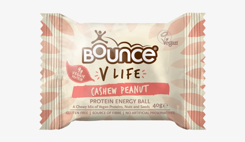 V Life Cashew And Peanut 40g Bounce, transparent png