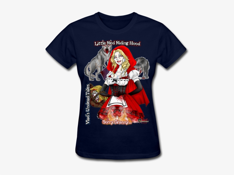 Vamp Little Red Riding Hood Woman's Tee By Enforcer - T-shirt, transparent png