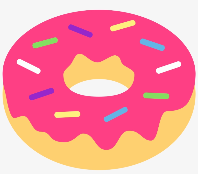 Donut Clipart Svg - Doughnut Emoji, transparent png