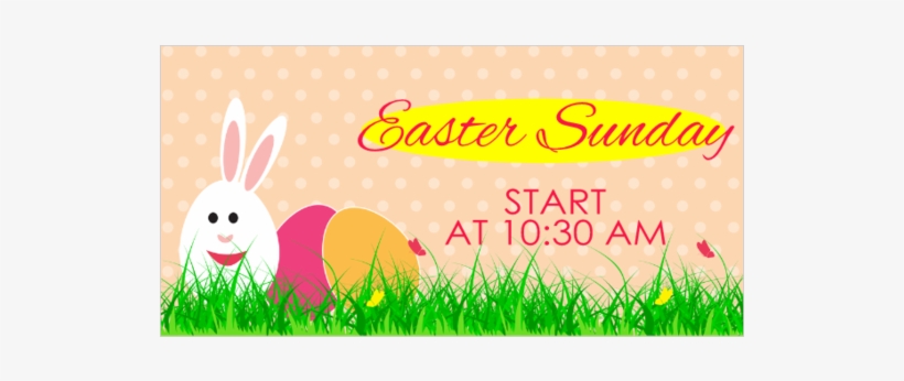 Vinyl Banner For Easter Sunday Church Service - Design, transparent png