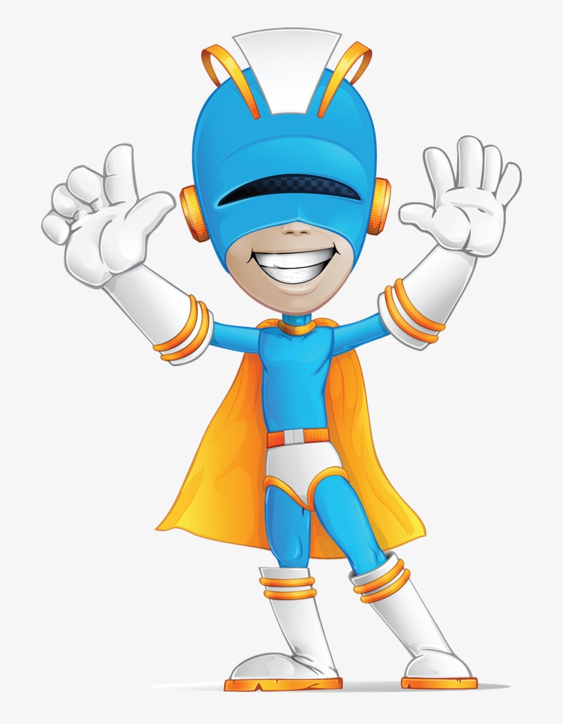 Superhero Free To Use Clip Art - Super Hero Character, transparent png