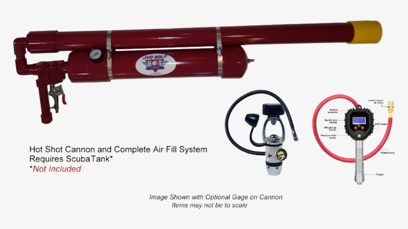 Hot Shot Golf Ball Air Cannon Twin Pack - Rifle, transparent png