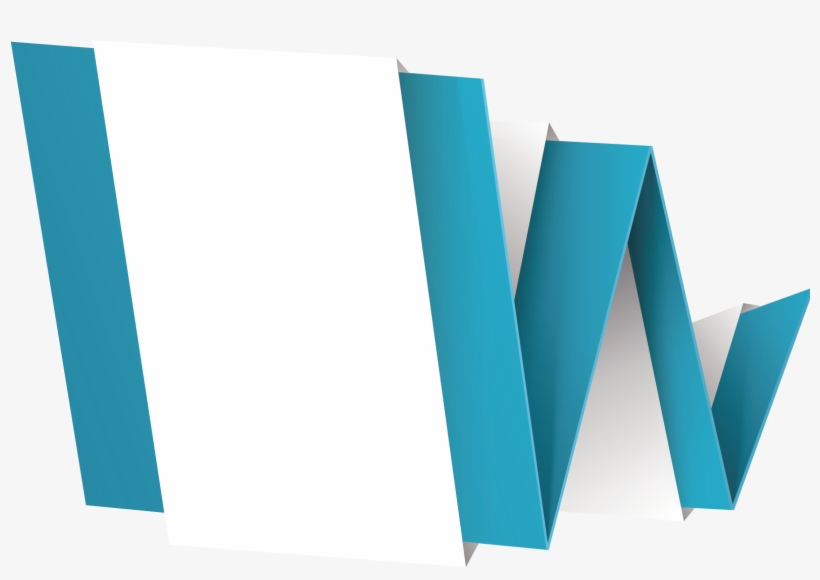 Folding Banners Transprent Png Free Download Blue - Graphic Design, transparent png