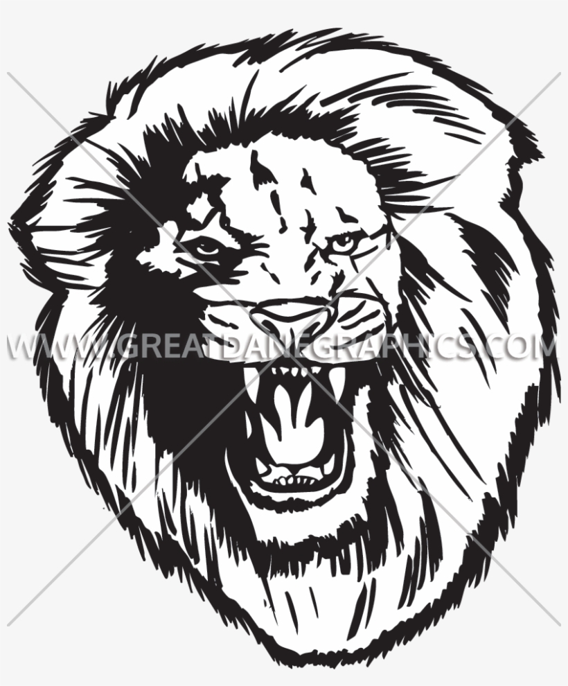 Lion Production Ready Artwork For T Shirt - Roar, transparent png