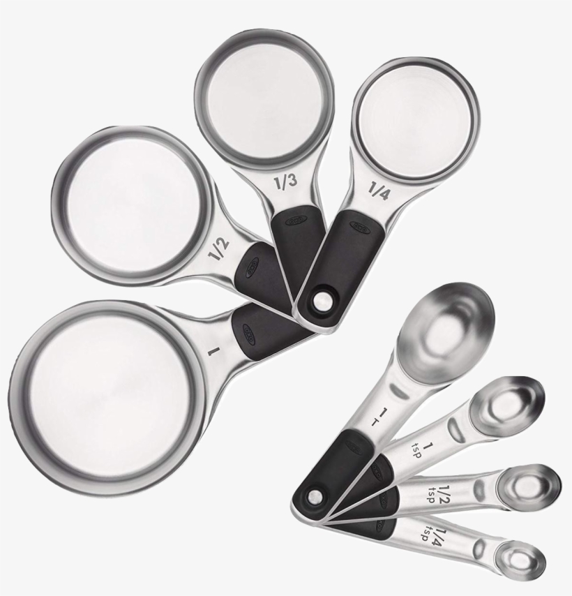 Oxo Steel Measuring Cups, transparent png