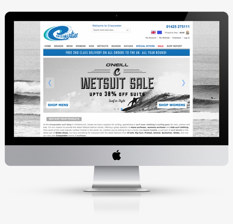 27 Aug Crazywater Mac Screen - Web Design, transparent png