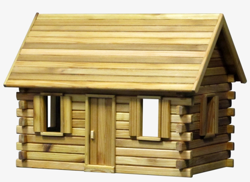 Lakeside Retreat Log Cabin Dollhouse Kit - Log Cabin, transparent png
