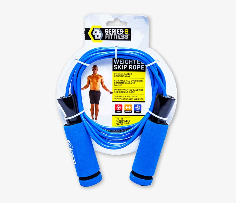 Series-8™ Weighted Jump Rope - Storage Cable, transparent png