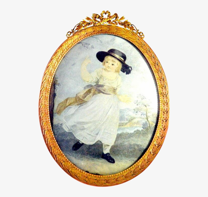 Antique French Gold Gilt Picture Frame - Locket, transparent png