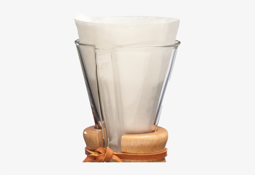 Chemex Bonded Filters Unfolded Half Moon, transparent png