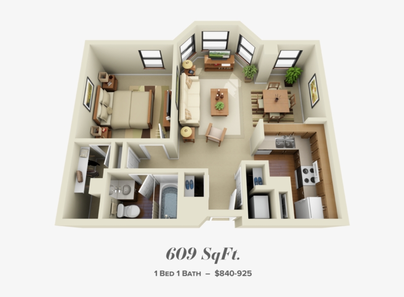 Floorplans Marott 609 Image - Floor Plan, transparent png