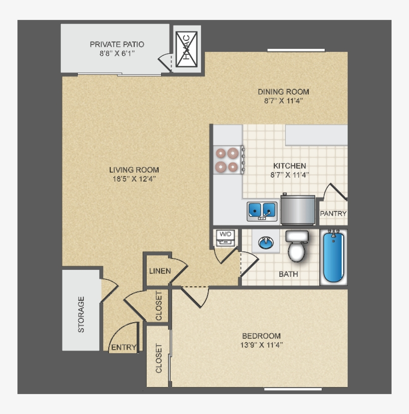 The Meridian - 1st Floor - Floor Plan, transparent png