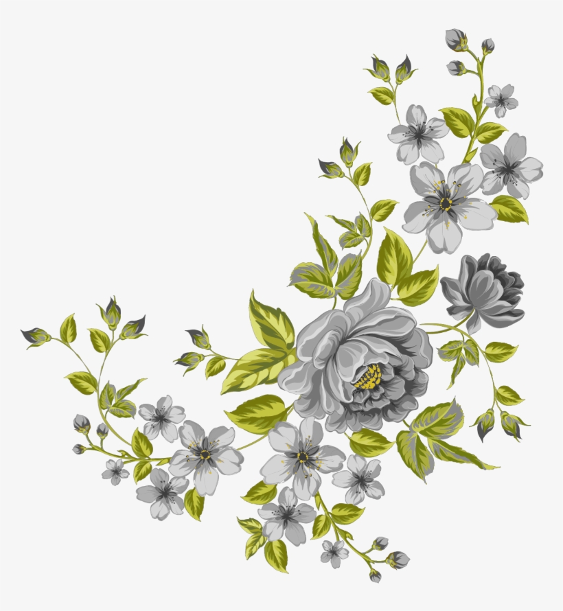 #mq #grey #green #flowers #garden #nature - Png Clipart Flowers Png, transparent png