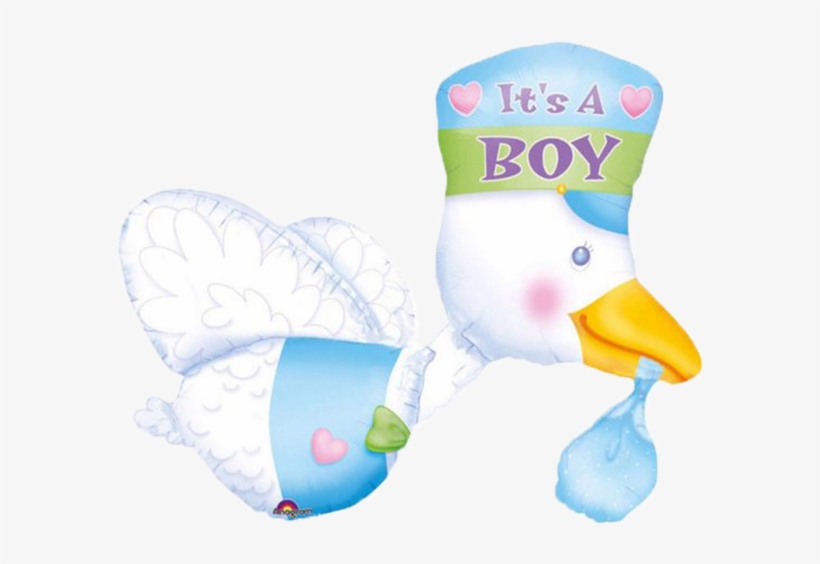 It's A Boy Baby Duck Balloon - Cigueñas Para Baby Shower, transparent png