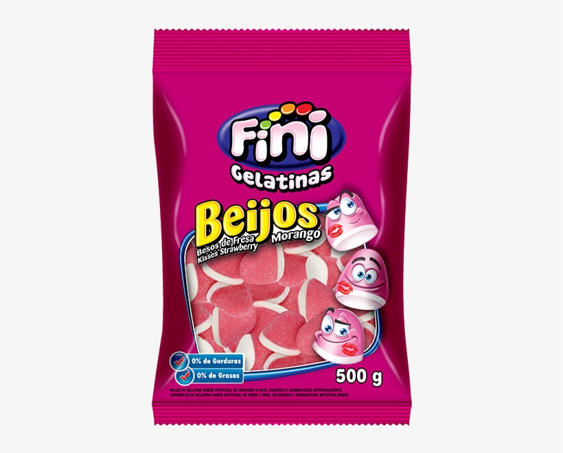 Besos De Fresa 500g - Fini Beijos, transparent png