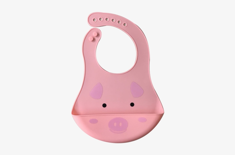 Pig Silicone Bib Ph, transparent png