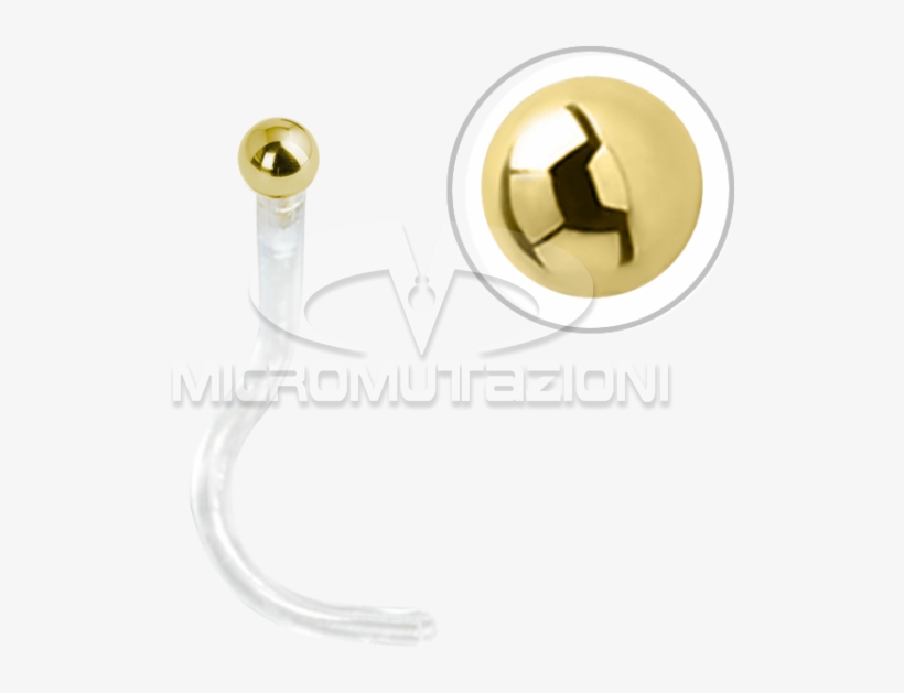 Bioplast® Nose Stud With 18k Gold Attachment Nose Studs - King Cobra, transparent png