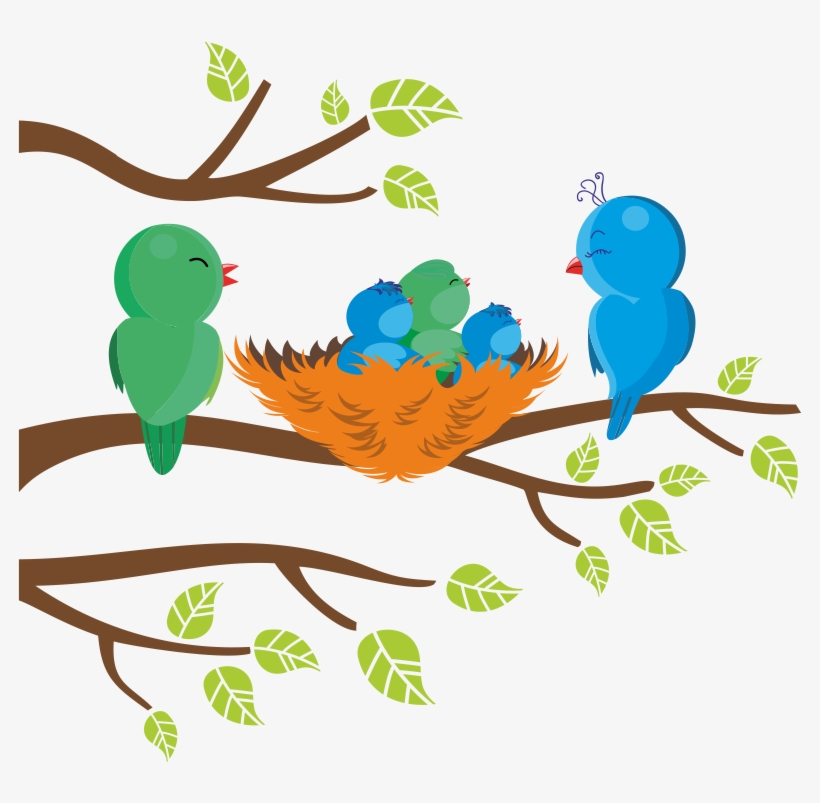 43 Cm De Ancho - Pajaritos En Rama Png, transparent png