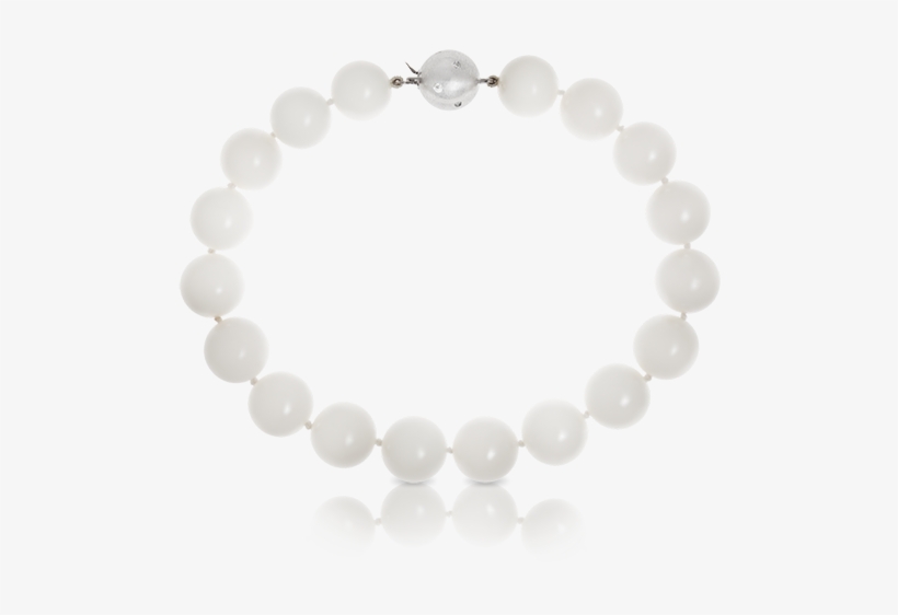 18ct White Gold Ball Bracelet 210mm - Necklace, transparent png
