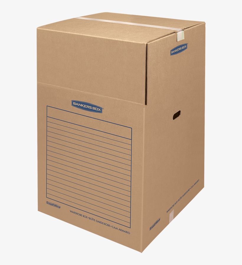 Smoothmove™ Large Wardrobe Moving Boxes - Moving & Shipping Boxes, transparent png
