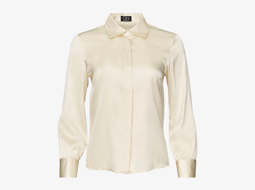 Levinson Silk Shirt Gardenia - Blouse, transparent png