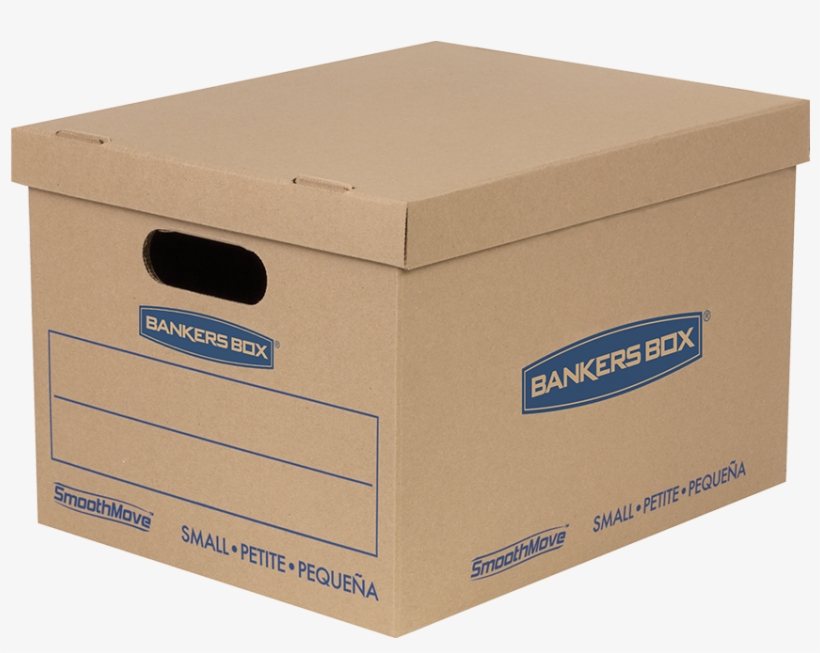 Smoothmove™ Classic Moving Boxes, Small 77142 - Cardboard Heavy Duty File Boxes, transparent png