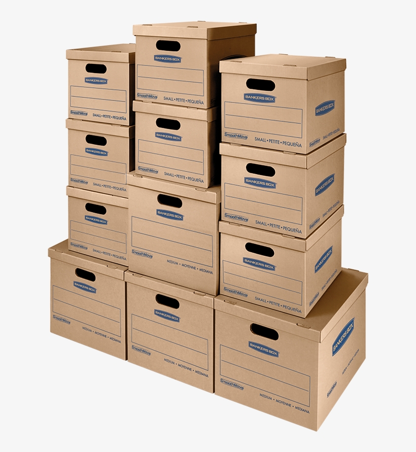 Smoothmove™ Classic Moving Boxes, Small 77142 - Cardboards Boxes, transparent png