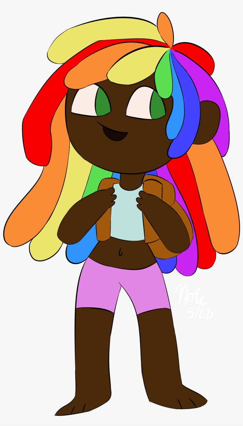 Rainbow Donut - Cartoon, transparent png