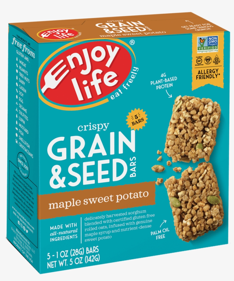 Grain & Seed Bars - Enjoy Life Gingerbread Cookies, transparent png