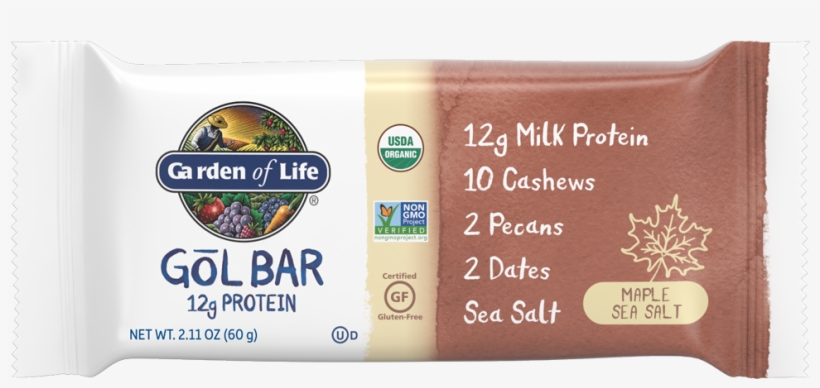 Garden Of Life Gol Bar, Maple Sea Salt Flavor, 12 Count - Garden Of Life, transparent png