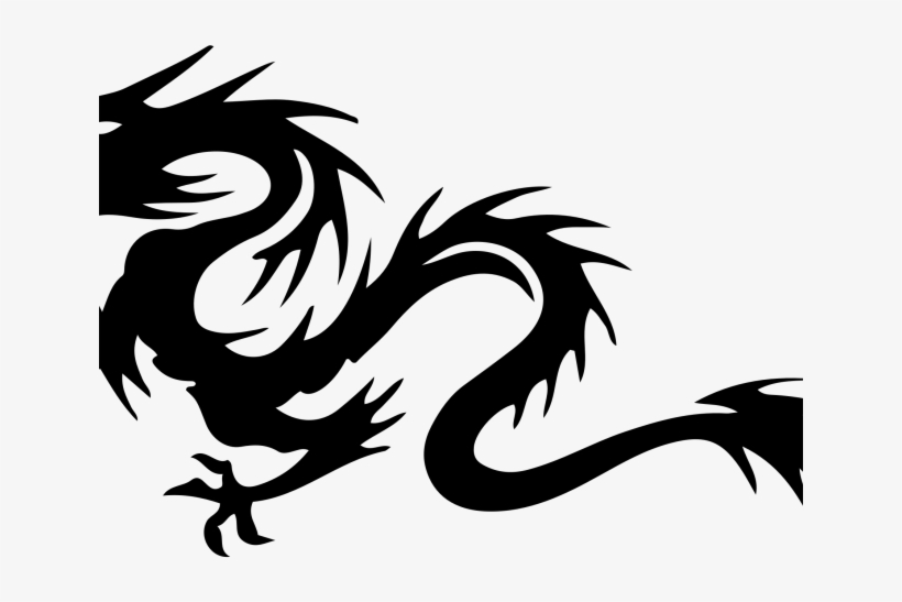 Dragon Ball Clipart Tribal - Chinese Dragon Clipart Black And White, transparent png