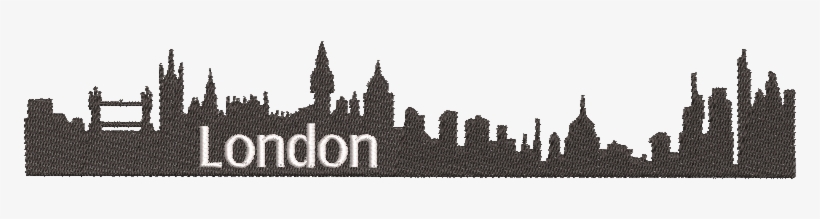 London Skyline Silhouette, transparent png