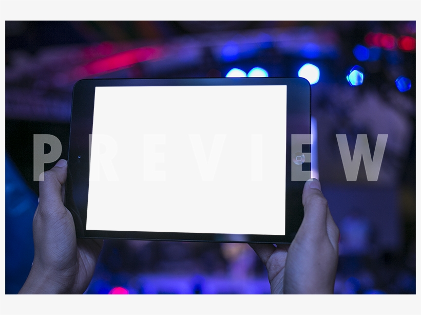 Black Ipad Mockup Of A Handheld Landscape Apple Tablet - Led-backlit Lcd Display, transparent png