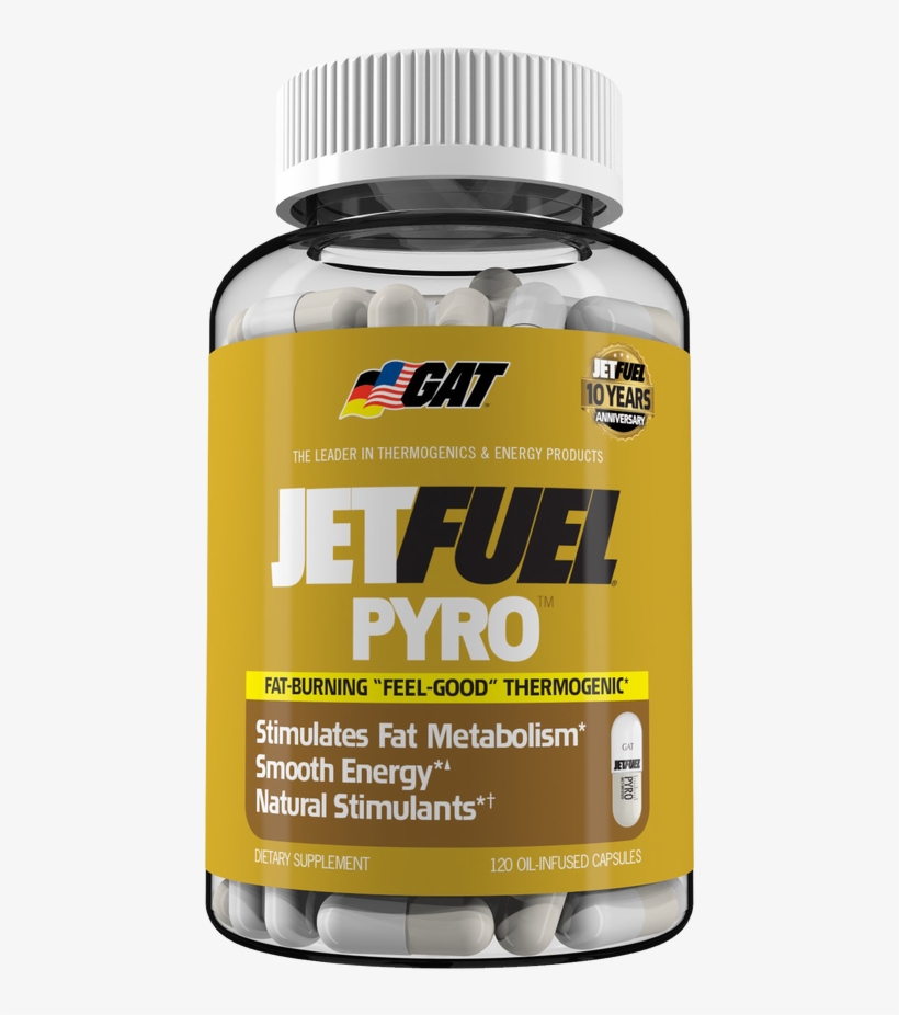 Jetfuel Pyro™ Feel-good Fat Burning Thermogenic Capsule - Bodybuilding Supplement, transparent png