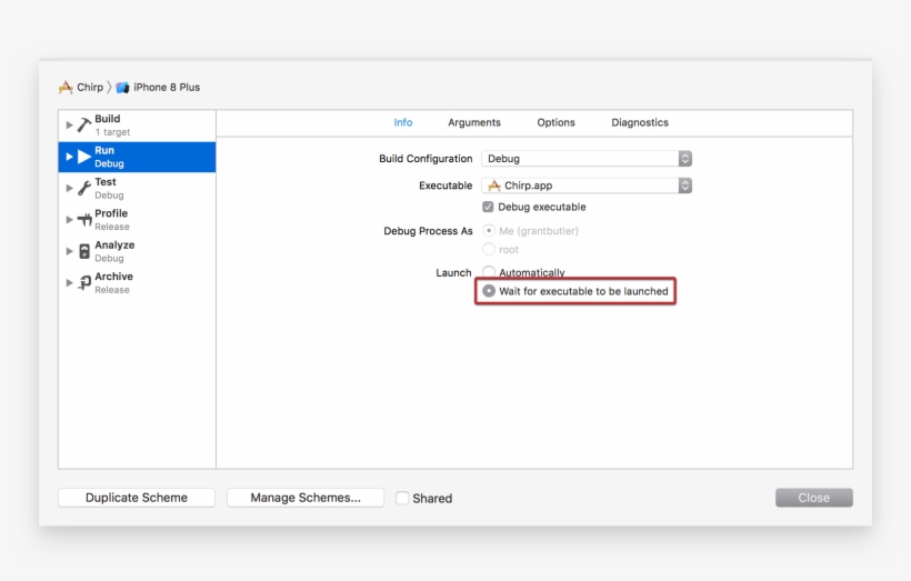 The Innocuous-looking Setting - Xcode Address Sanitizer, transparent png