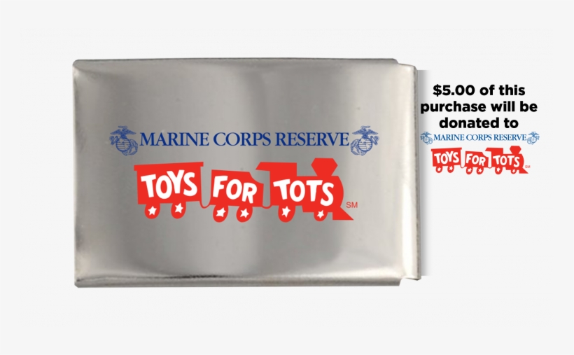 C4 X Toys For Tots Red Train Metal Classic Buckle - Toys For Tots, transparent png