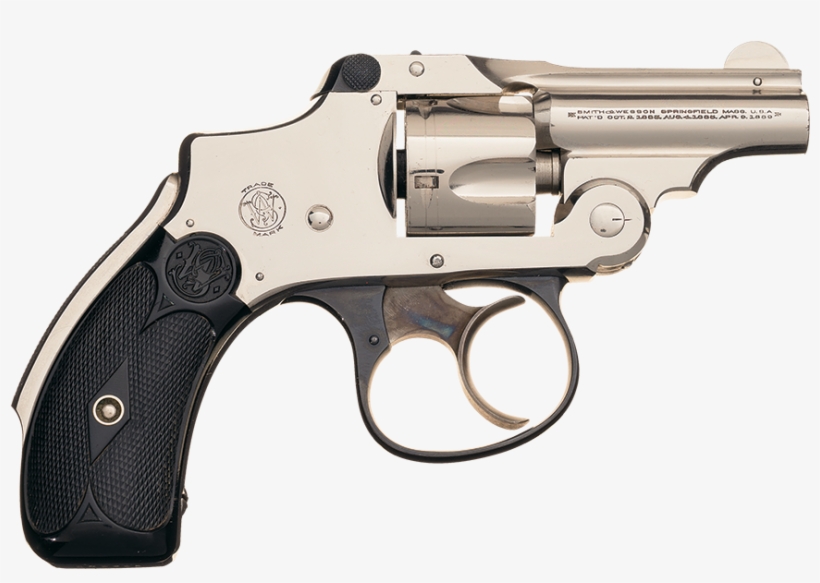 32 Safety Hammerless Revolver Bicycle Gun Barrel - Firearm, transparent png