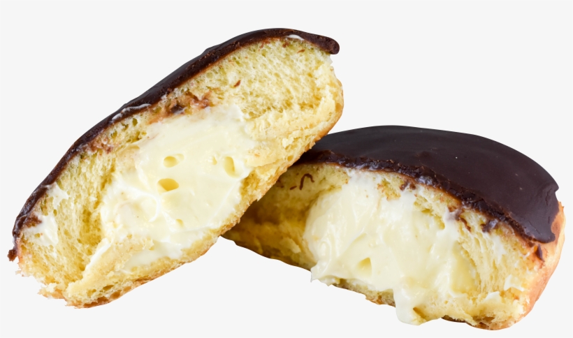 Bavarian Cream With Chocolate Frosting - Bavarian Cream Donut, transparent png