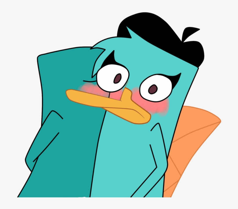 By Mishti14 Perry The Platypus, Phineas And Ferb, Kiss - Cartoon, transparent png