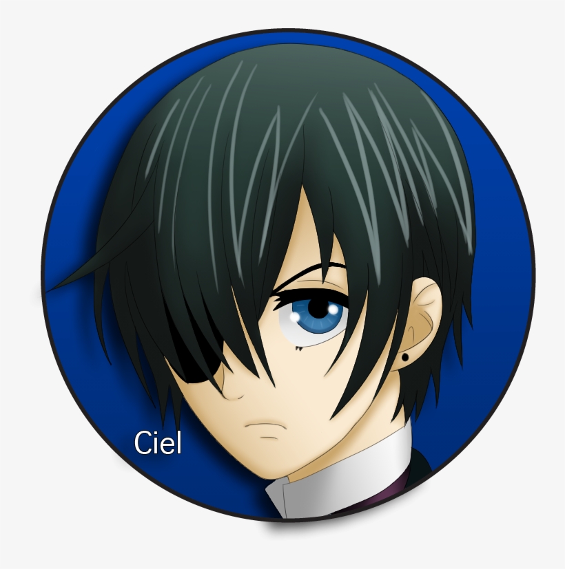 Home / Pin Back Buttons / Black Butler / Ciel Pin Back - Vinyl Record, transparent png