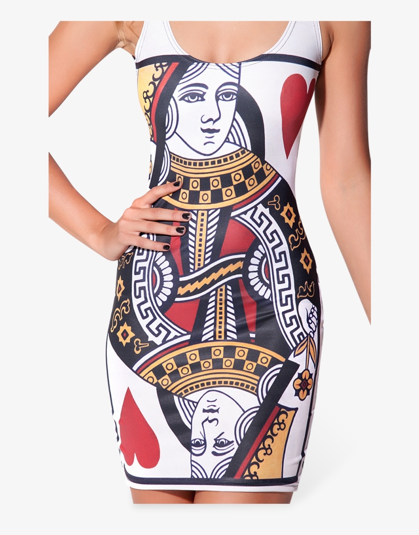 Queen Of Hearts Dress - Poker Queen, transparent png